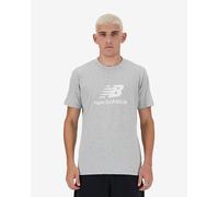 T-shirt New Balance Stacked Logo manica corta grigio chiaro - S
