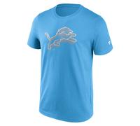 T-Shirt NFL Detroit Lions Chrome Graphic Logo Blu Tee Shirt