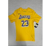 T-Shirt Nike NBA Lakers LeBron James #23 Giallo Ufficiale Taglia S Uomo