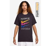 T-SHIRT NIKE SPORTSWEAR SWOOSH REPEAT WHITE - HQ8094-045 col. nero