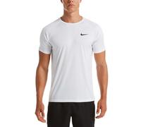 T-Shirt Nike Swim Short Sleeve Hydrogu Sportiva Uomo Poliestere Bianco