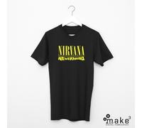 T-shirt Nirvana (Kurt Cobain Grunge Rock Nevermind tshirt maglietta logo)