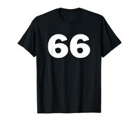 T-shirt numero 66, # Sixty-Six Jersey Sport Compleanno Maglietta