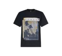 T-shirt Oakley Palm manica corta nero puro blu giallo - M