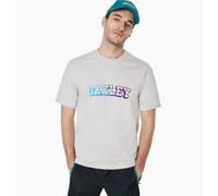 T-Shirt Oakley Uomo Logo In Velluto Grigio Chiaro Taglia XL