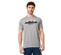T Shirt Oakley Uomo Miami Skyline Sunset Grigio Taglia M