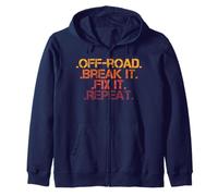T-shirt Off-road Trails Quad 4x4 Off-road Break It Fox I Felpa con Cappuccio