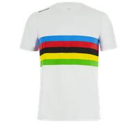 T-shirt Santini x UCI World Champion Rainbow manica corta bianco - S