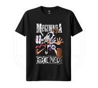 T-Shirt One Piece Luffy Gear 5 Rubber Cappello di Paglia Maglietta Tshirt Anime
