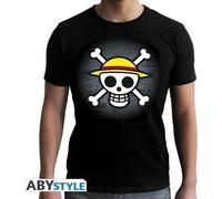 T-shirt - One Piece: Skull With Map Black Basic (t-shirt Unisex Tg. 2xl) (ext...