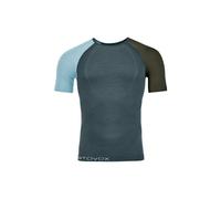 Maglietta funzionale da uomo Ortovox 120 Comp Light Short Sleeve M Taglia: XL / Colore: blu/grigio scuro