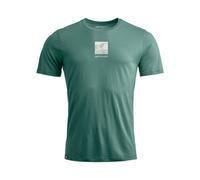T-shirt Ortovox 120 COOL TEC ABSTRACT TS M (grigio artico) Uomo S