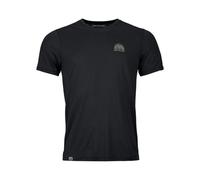 T-shirt Ortovox 120 COOL TEC MTN STRIPE TS M (black raven) Uomo S