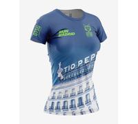 T-shirt Otso Run Madrid Tio Pepe manica corta blu bianco verde donna - L