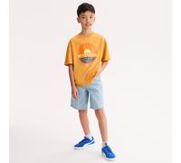 T-shirt oversize girocollo a maniche corte con sole stampato Arancione 12 anni - 150 cm Fantasia