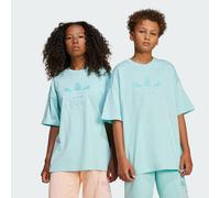 Adidas Originals Oversize Trefoil Short Sleeve T-shirt Blu 7-8 Years Bambini