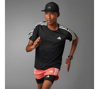 adidas T-Shirt Own The Run 3 Bandes nero M