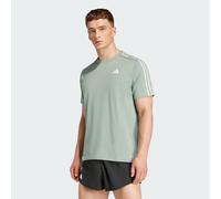 T-shirt Own the Run 3-Stripes Silver Green M