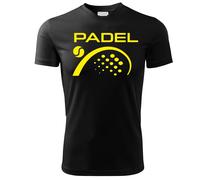 T-Shirt PADEL Dry Fit UNISEX - Pallina con racchetta - Elasticizzato Traspirante