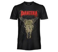 T SHIRT PANTERA Steer Skull ORIGINALE Rock Music Bimbo Adulto/a Maglia Nuovo