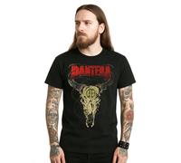 T-Shirt Pantera ufficiale maglia maglietta originale adulto nera Steer Skull