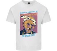 T-Shirt Parodia Di Ghandi Gangsta Rap Musica Hip Hop Per Bambini