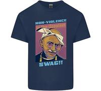 T-Shirt Parodia Di Ghandi Gangsta Rap Musica Hip Hop Per Bambini