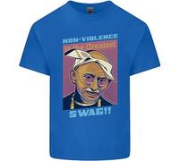 T-Shirt Parodia Di Ghandi Gangsta Rap Musica Hip Hop Per Bambini