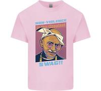 T-Shirt Parodia Di Ghandi Gangsta Rap Musica Hip Hop Per Bambini