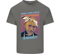 T-Shirt Parodia Di Ghandi Gangsta Rap Musica Hip Hop Per Bambini