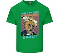 T-Shirt Parodia Di Ghandi Gangsta Rap Musica Hip Hop Per Bambini
