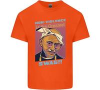 T-Shirt Parodia Di Ghandi Gangsta Rap Musica Hip Hop Per Bambini