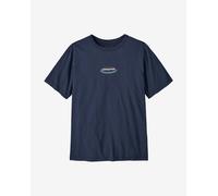 T-shirt Patagonia 95 Oval Logo manica corta blu scuro - L