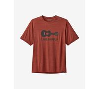 T-Shirt Patagonia Cap Cool Daily Graphic manica corta granata - XS