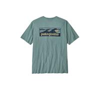 T-shirt Patagonia M's Boardshort Logo Pocket Responsibili-Tee (Blue Sage) Uomo S