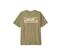 Maglietta a maniche corte patagonia boardshort logo pocket responsibili tee verde uomo