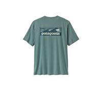 T-shirt Patagonia M's Cap Cool Daily Shirt - Boardshort Logo (Blue Sage - Light Blue Sage X-Dye) Uomo L