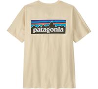 Maglietta a maniche corte patagonia p 6 con logo beige da uomo