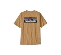 Maglietta patagonia p 6 logo responsibili tee giallo uomo