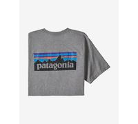 T-shirt Patagonia P-6 Logo Responsibili-Tee manica corta grigio logo - XL