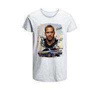 T-Shirt Paul Walker Fast Furious Uomo Abbigliamento 100% Cotone Taglia S>XXL