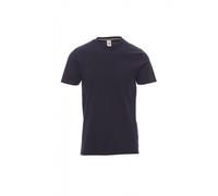PAYPER Sunrise T-Shirt Maglia Maglietta Mezza Manica Corta da Uomo Jersey 100% Cotone Girocollo Blu Navy (4XL)