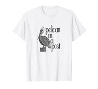 T-shirt pellicano su un post art Maglietta
