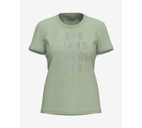 T-shirt Pepe Jeans Agnes manica corta verde donna - L