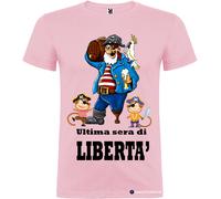 T-shirt per addio al celibato ultima sera di libertà con pirata
