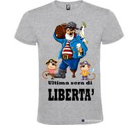 T-shirt per addio al celibato ultima sera di libertà con pirata