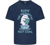 T-Shirt Per Bambini Burn The Patriachy Non Il Carbone