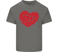 T-Shirt Per Bambini Con Cuore D'Amore E Pace