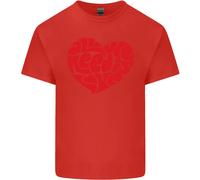 T-Shirt Per Bambini Con Cuore D'Amore E Pace