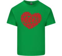 T-Shirt Per Bambini Con Cuore D'Amore E Pace